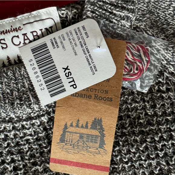 Roots Cotton Cabin Waffle Crew - Picture 2 of 4